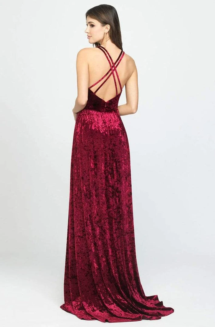 Madison James - 19-156 Plunging V-Neck A-Line Dress 8 Madison James - 19-156 Plunging V-Neck A-Line Dress