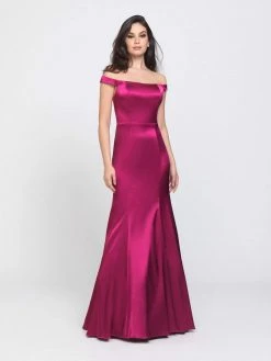 Formal Gowns Madison James - 19-161 Off Shoulder Satin Overskirt Gown