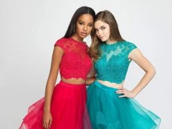 Madison James - 19-169 Two Piece Embroidered Ruffled Gown Formal Gowns 11 Madison James - 19-169 Two Piece Embroidered Ruffled Gown Formal Gowns