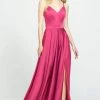 Madison James - 19-178 V-Neck Sleeveless Stretch Satin A-Line Gown 2 Madison James - 19-178 V-Neck Sleeveless Stretch Satin A-Line Gown