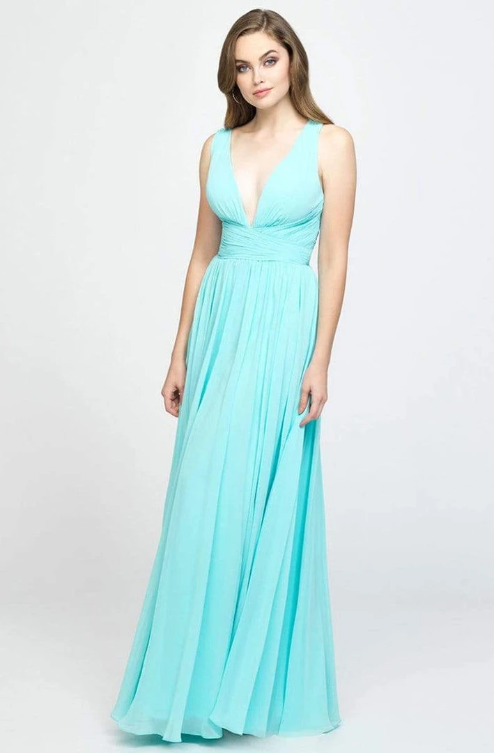 Madison James - 19-193 Plunging Neck Empire Waist Chiffon A-Line Gown 3 Madison James - 19-193 Plunging Neck Empire Waist Chiffon A-Line Gown