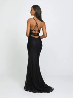 Formal Gowns Madison James - 19-199 Lace Deep V-neck Trumpet Dress 7 Formal Gowns Madison James - 19-199 Lace Deep V-neck Trumpet Dress