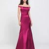 Madison James - 19-200 Off-Shoulder Satin Back Crepe Trumpet Dress 2 Madison James - 19-200 Off-Shoulder Satin Back Crepe Trumpet Dress