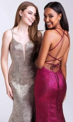 Madison James - 20-306 Strappy Scoop Mermaid Dress