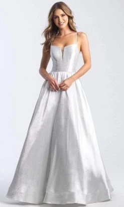 Madison James - 20-310 Square Mikado A-Line Dress