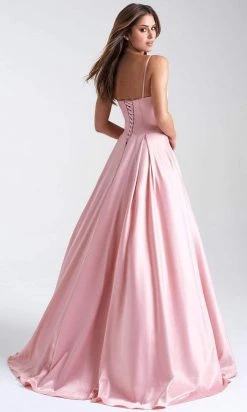 Formal Gowns Madison James - 20-314 Seamed Scoop Pleated Ballgown