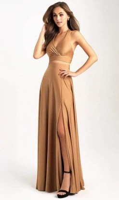 Formal Gowns Madison James - 20-318 Two Piece Halter Jersey A-line Dress 9 Formal Gowns Madison James - 20-318 Two Piece Halter Jersey A-line Dress