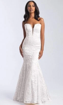 Madison James - 20-329 Plunging Sweetheart Lace Openwork Gown Formal Gowns 10 Madison James - 20-329 Plunging Sweetheart Lace Openwork Gown Formal Gowns