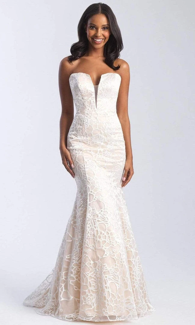 Madison James - 20-329 Plunging Sweetheart Lace Openwork Gown Formal Gowns 7 Madison James - 20-329 Plunging Sweetheart Lace Openwork Gown Formal Gowns