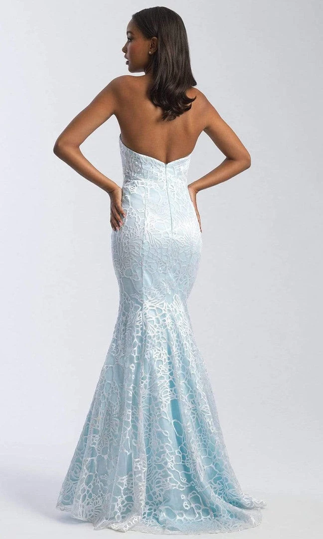 Madison James - 20-329 Plunging Sweetheart Lace Openwork Gown Formal Gowns 4 Madison James - 20-329 Plunging Sweetheart Lace Openwork Gown Formal Gowns