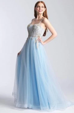Formal Gowns Madison James - 20-343 Embroidered Sweetheart Tulle A-line Gown