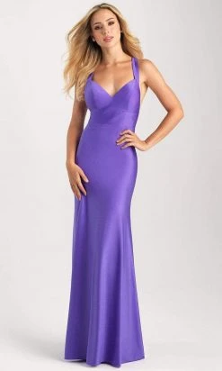 Formal Gowns Madison James - 20-347 Plunging V-neck Sheath Dress 10 Formal Gowns Madison James - 20-347 Plunging V-neck Sheath Dress
