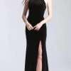 Formal Gowns Madison James - 20-350 Jeweled Collar Halter Velvet Gown 1 Formal Gowns Madison James - 20-350 Jeweled Collar Halter Velvet Gown