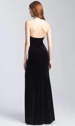 Formal Gowns Madison James - 20-350 Jeweled Collar Halter Velvet Gown