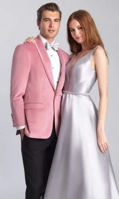 Madison James - 20-357 Sleeveless Deep V Neck And Back A-Line Gown Formal Gowns 14 Madison James - 20-357 Sleeveless Deep V Neck And Back A-Line Gown Formal Gowns