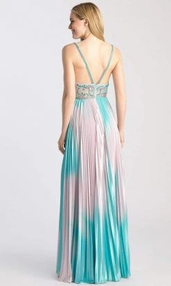 Madison James - 20-396 V-Neckline Sequin And Bead A-Line Dress 6 Madison James - 20-396 V-Neckline Sequin And Bead A-Line Dress