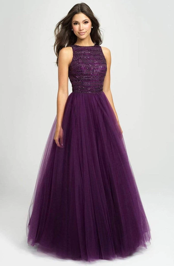 Madison James - Beaded Bodice Tulle Ballgown 19-119 - 1 Pc Black In Size 02 Available 4 Madison James - Beaded Bodice Tulle Ballgown 19-119 - 1 Pc Black In Size 02 Available