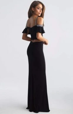 Formal Gowns Madison James Two Piece Off-Shoulder Evening Gown