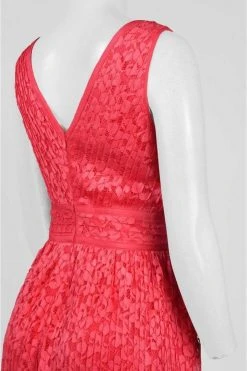 Cocktail Dresses Maggy London - G2521M Pleated Floral Lace Dress 7 Cocktail Dresses Maggy London - G2521M Pleated Floral Lace Dress