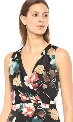 Cocktail Dresses Maggy London - G3784M Tea Length Floral Surplice Dress 11 Cocktail Dresses Maggy London - G3784M Tea Length Floral Surplice Dress