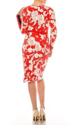 Plus Size Dresses Maggy London - G4327M Jewel Floral Printed Dress