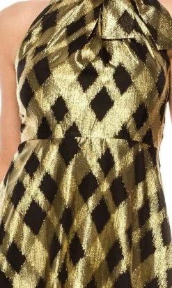 Maggy London - G4749M High Halter A-Line Knee-Length Dress