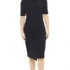 Maggy London - GSN13M Knee Length Draped Sheath Dress 1 Maggy London - GSN13M Knee Length Draped Sheath Dress