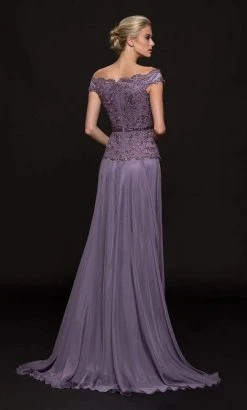 Marsoni By Colors Embellished Off-Shoulder A-line Dress M213 - 1 Pc Lavender In Size 18 Available 5 Marsoni By Colors Embellished Off-Shoulder A-line Dress M213 - 1 Pc Lavender In Size 18 Available