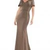 Marsoni By Colors - M284 Embellished V-neck Trumpet Dress 2 Marsoni By Colors - M284 Embellished V-neck Trumpet Dress