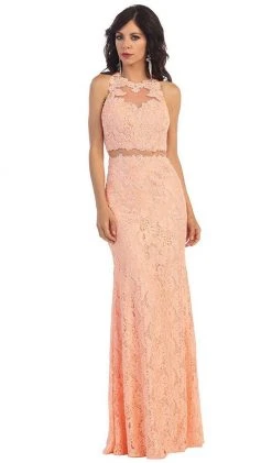 Formal Gowns May Queen - Bead Embellished Sheer Evening Gown 19 Formal Gowns May Queen - Bead Embellished Sheer Evening Gown