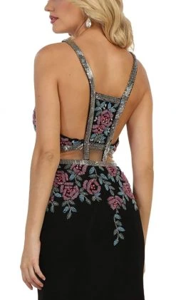 May Queen - Beaded And Embroidered Sleeveless Sheath Evening Gown Formal Gowns 9 May Queen - Beaded And Embroidered Sleeveless Sheath Evening Gown Formal Gowns