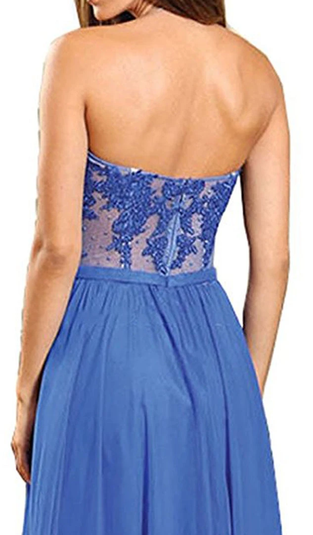 May Queen - Beaded Floral Chiffon Prom Dress 11 May Queen - Beaded Floral Chiffon Prom Dress