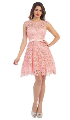 May Queen - Beaded Floral Cocktail Dress