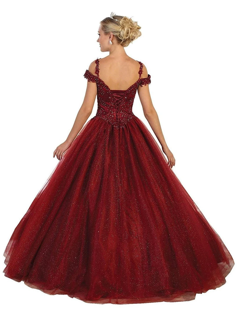 May Queen - Beaded Lace Sweetheart Quinceanera Ballgown Formal Gowns 4 May Queen - Beaded Lace Sweetheart Quinceanera Ballgown Formal Gowns