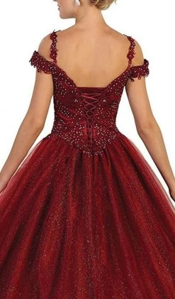 May Queen - Beaded Lace Sweetheart Quinceanera Ballgown Formal Gowns 13 May Queen - Beaded Lace Sweetheart Quinceanera Ballgown Formal Gowns