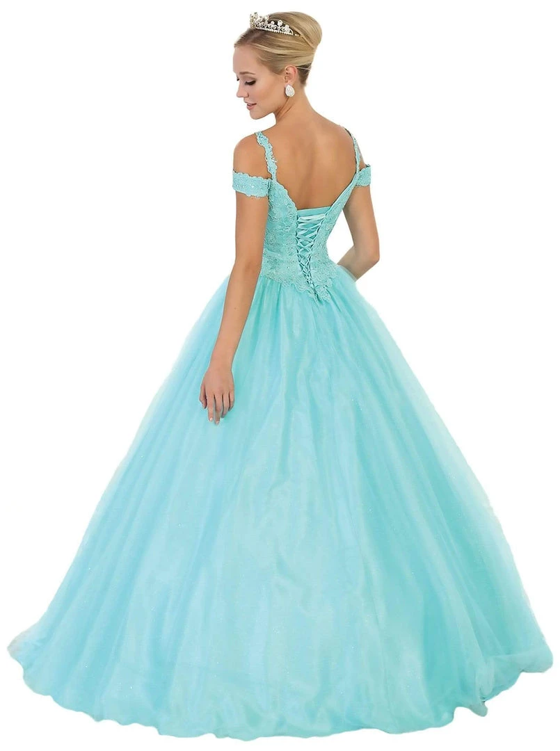 May Queen - Beaded Lace Sweetheart Quinceanera Ballgown Formal Gowns 8 May Queen - Beaded Lace Sweetheart Quinceanera Ballgown Formal Gowns