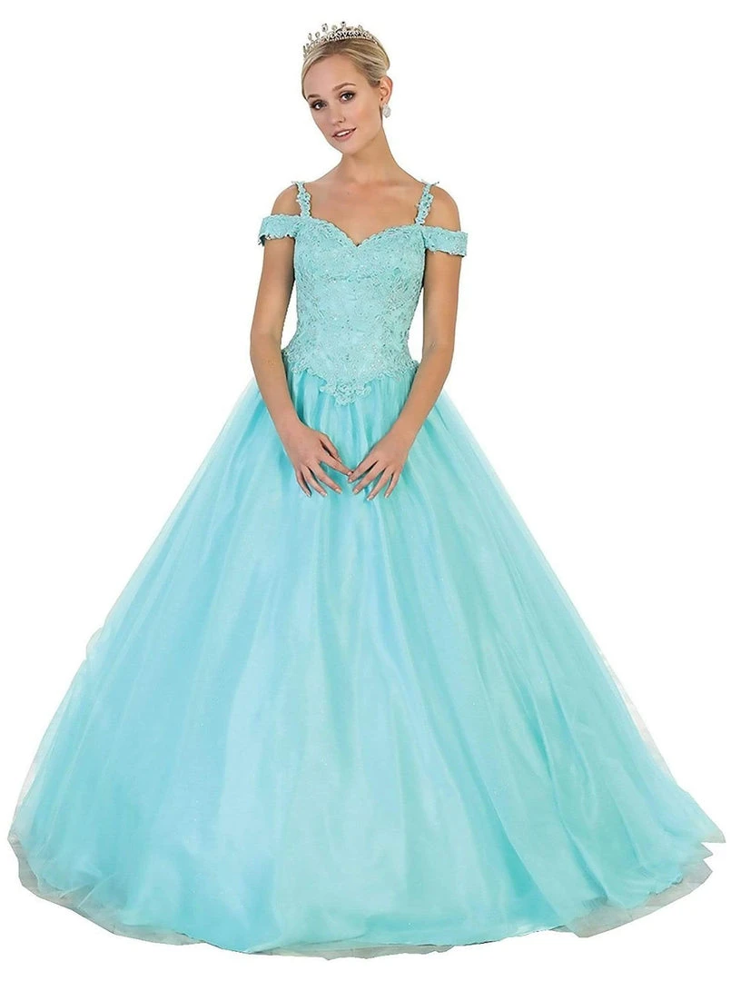 May Queen - Beaded Lace Sweetheart Quinceanera Ballgown Formal Gowns 7 May Queen - Beaded Lace Sweetheart Quinceanera Ballgown Formal Gowns