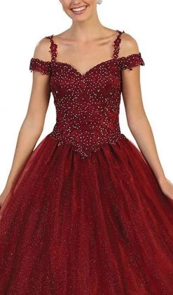 May Queen - Beaded Lace Sweetheart Quinceanera Ballgown Formal Gowns 12 May Queen - Beaded Lace Sweetheart Quinceanera Ballgown Formal Gowns