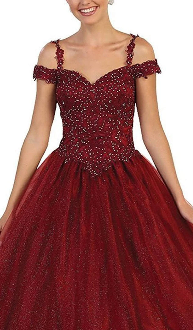 May Queen - Beaded Lace Sweetheart Quinceanera Ballgown Formal Gowns 5 May Queen - Beaded Lace Sweetheart Quinceanera Ballgown Formal Gowns