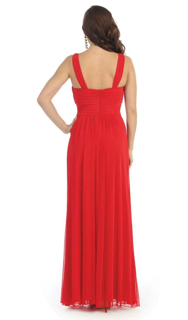 Formal Gowns May Queen - Beaded Yoke Scoop Neck A-Line Bridesmaid Dress 7 Formal Gowns May Queen - Beaded Yoke Scoop Neck A-Line Bridesmaid Dress