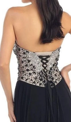 May Queen - Bedazzled Sweetheart A-line Prom Dress Formal Gowns