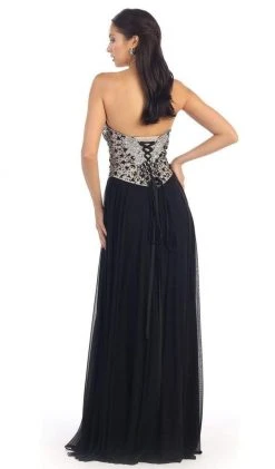 May Queen - Bedazzled Sweetheart A-line Prom Dress Formal Gowns