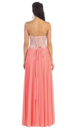 May Queen - Bedazzled Sweetheart A-line Prom Dress Formal Gowns