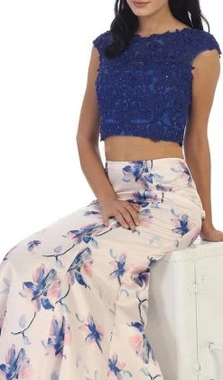 May Queen - Bejeweled Lace Applique Two-Piece Mermaid Formal Dress Formal Gowns 7 May Queen - Bejeweled Lace Applique Two-Piece Mermaid Formal Dress Formal Gowns