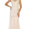 Formal Gowns May Queen - Cap Sleeve Rhinestone Embellished Evening Gown
