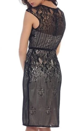 May Queen - Cap Sleeve Sequined Lace Cocktail Dress Cocktail Dresses