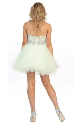 Cocktail Dresses May Queen - Crystal Embellished Strapless A-Line Cocktail Dress 29 Cocktail Dresses May Queen - Crystal Embellished Strapless A-Line Cocktail Dress