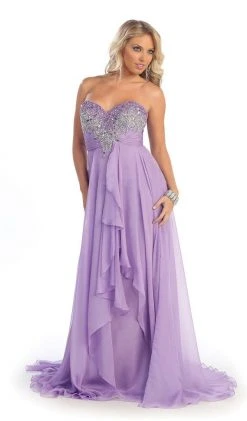 May Queen - Divine Long Strapless Sequined Prom Dress 23 May Queen - Divine Long Strapless Sequined Prom Dress