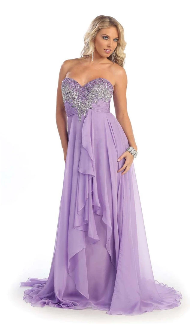 May Queen - Divine Long Strapless Sequined Prom Dress 11 May Queen - Divine Long Strapless Sequined Prom Dress