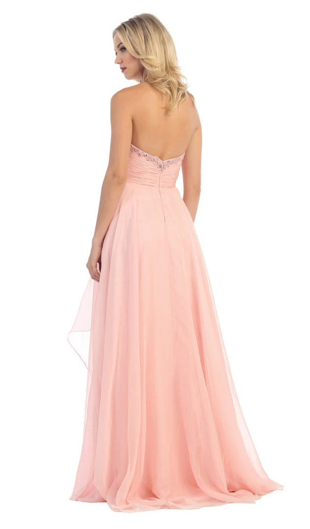 May Queen - Divine Long Strapless Sequined Prom Dress 9 May Queen - Divine Long Strapless Sequined Prom Dress